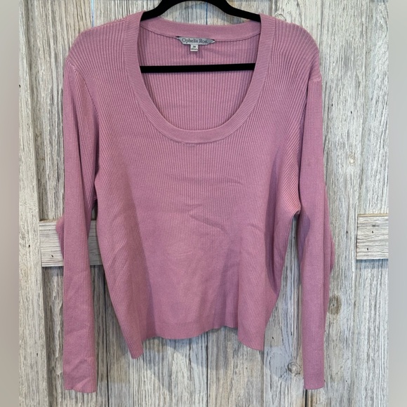 Ophelia Roe Sweater sz 3X  Dusty Rose Pink - Picture 1 of 7